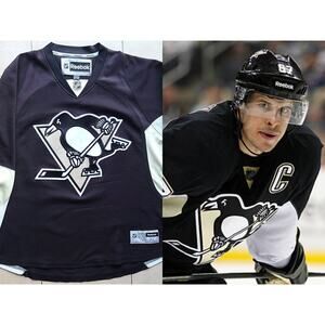 Pittsburgh Penguins 2010s REEBOK Premier jersey XL blk Vegas gold NHL hockey vtg